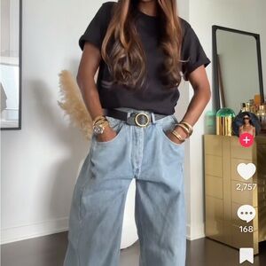 Our Room Oversized Women's Light Blue Jeans